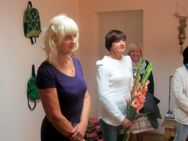 E. Šenavičienė ir parodos organizatorė Judita Skačkauskienė.